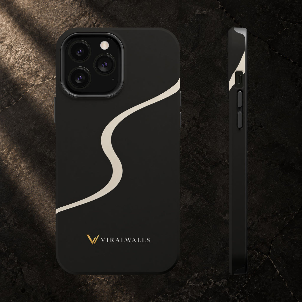 Charcoal Ivory - iPhone / Samsung Phone Case