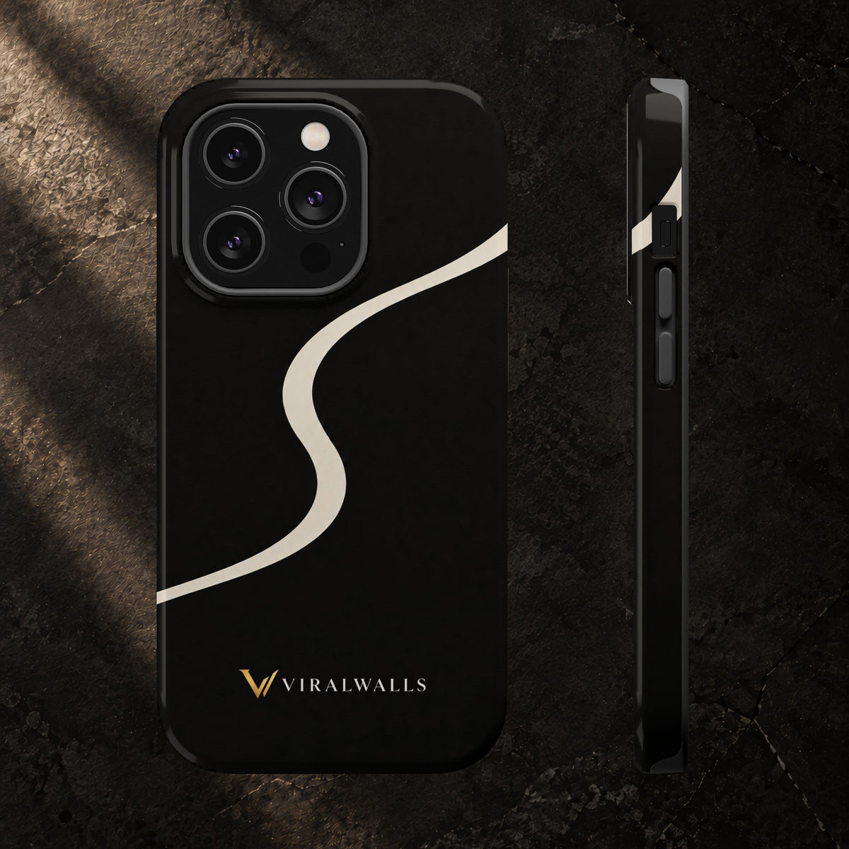Charcoal Ivory - iPhone / Samsung Phone Case