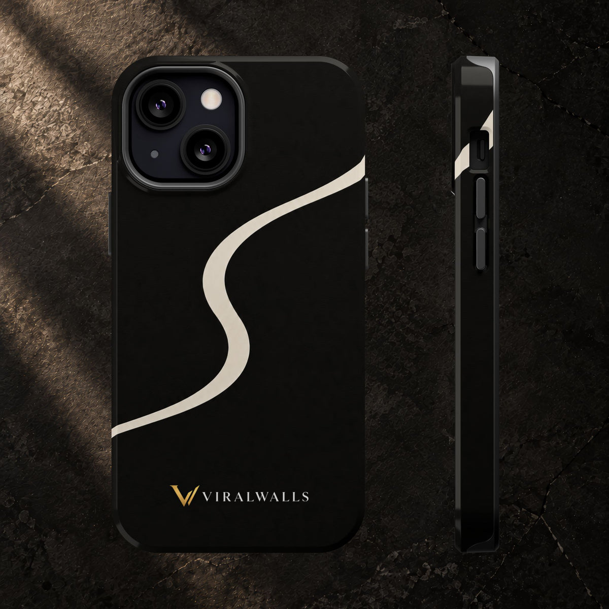 Charcoal Ivory - iPhone / Samsung Phone Case