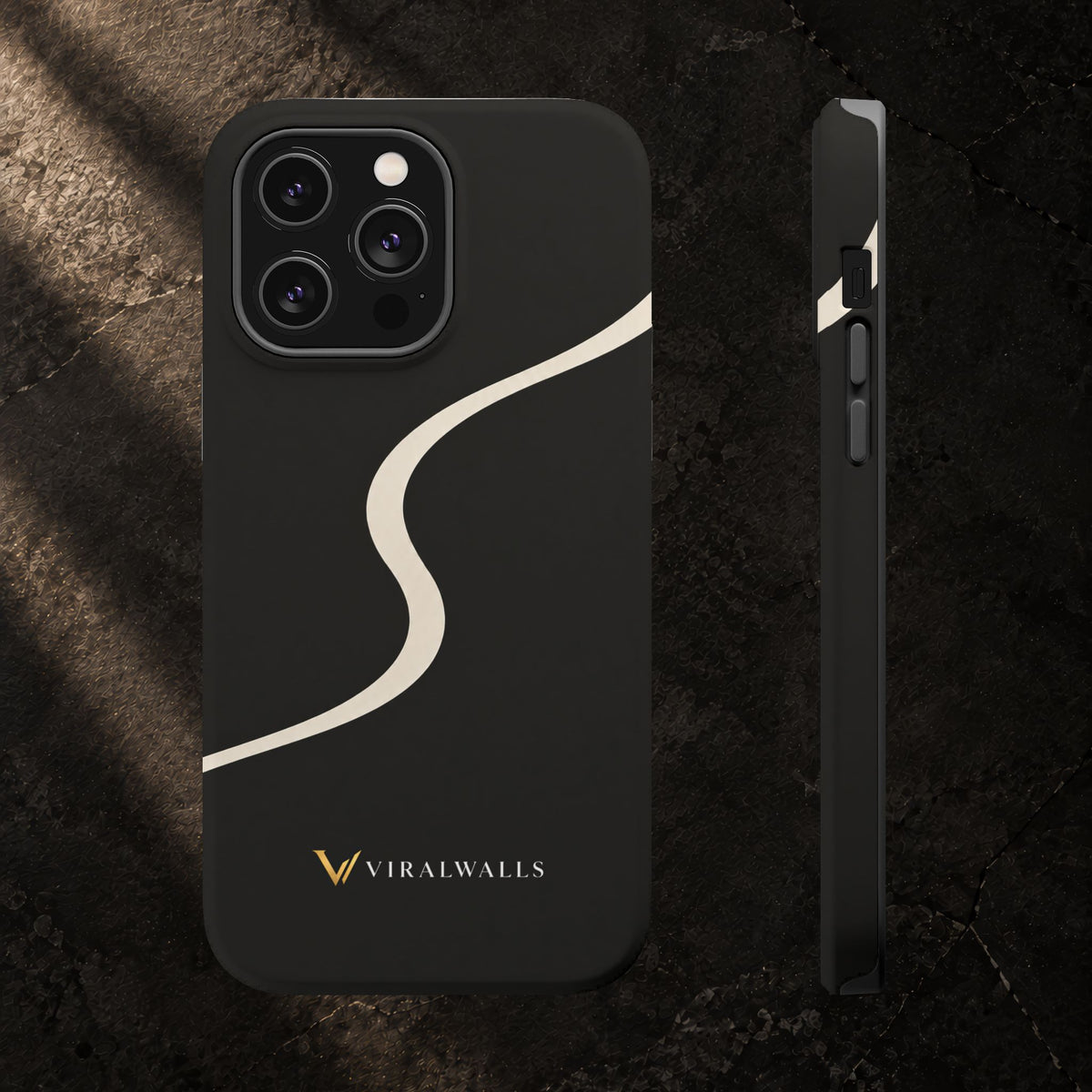 Charcoal Ivory - iPhone / Samsung Phone Case