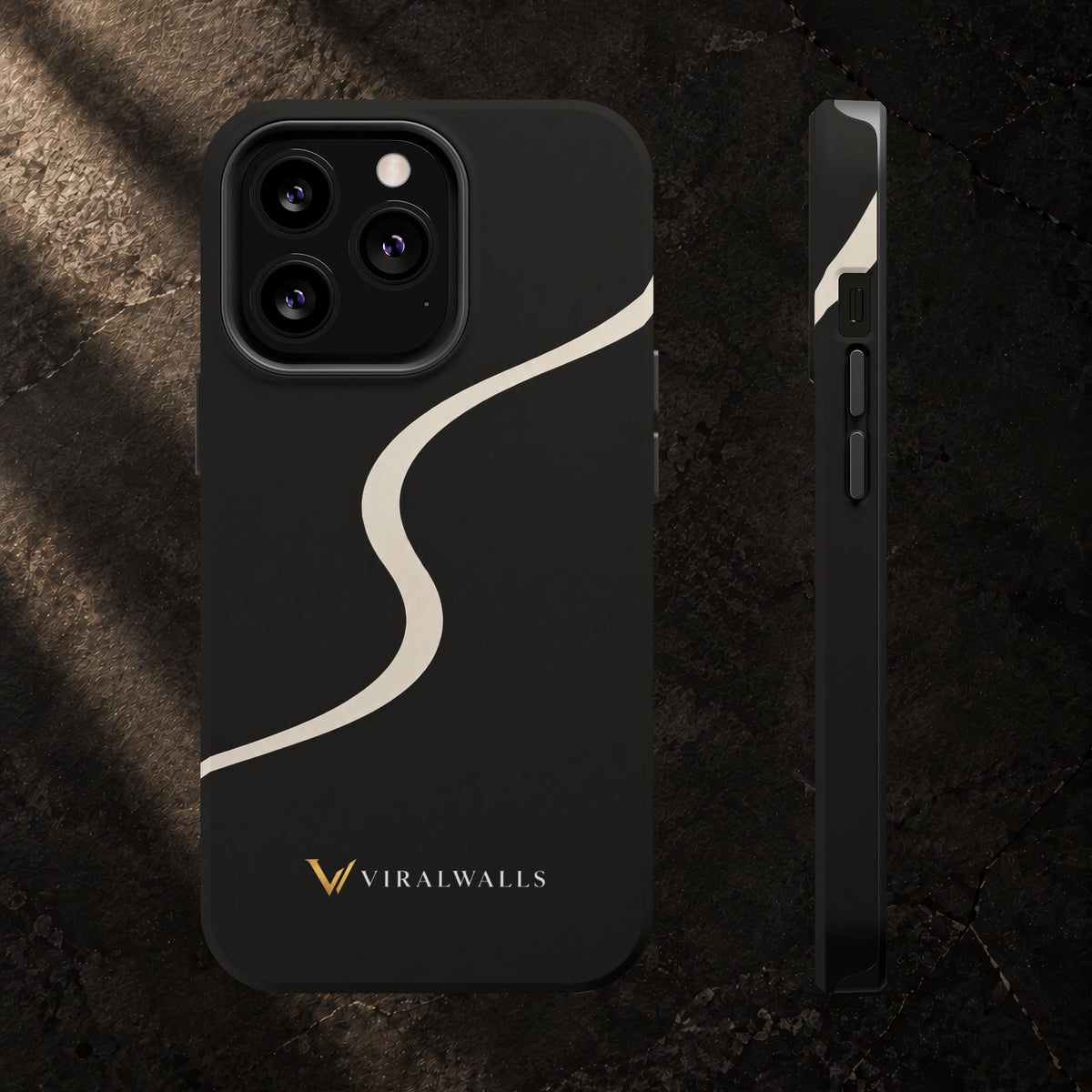 Charcoal Ivory - iPhone / Samsung Phone Case