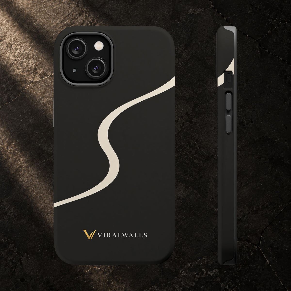 Charcoal Ivory - iPhone / Samsung Phone Case