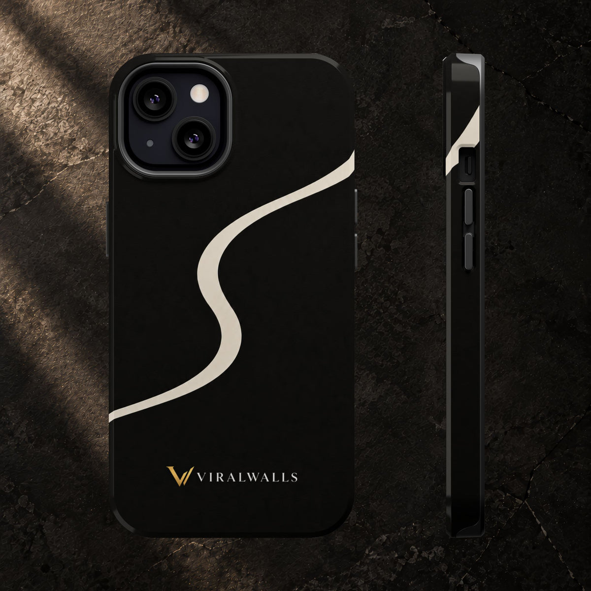 Charcoal Ivory - iPhone / Samsung Phone Case