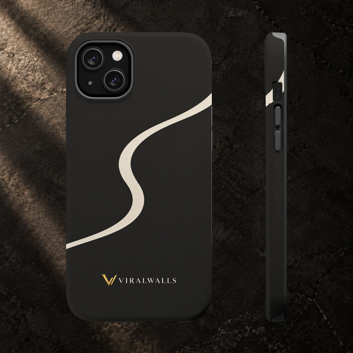 Charcoal Ivory - iPhone / Samsung Phone Case