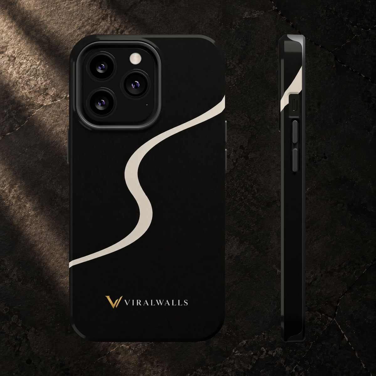 Charcoal Ivory - iPhone / Samsung Phone Case