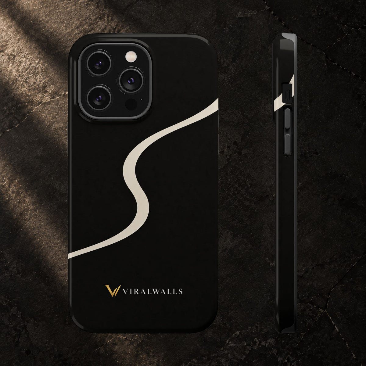 Charcoal Ivory - iPhone / Samsung Phone Case