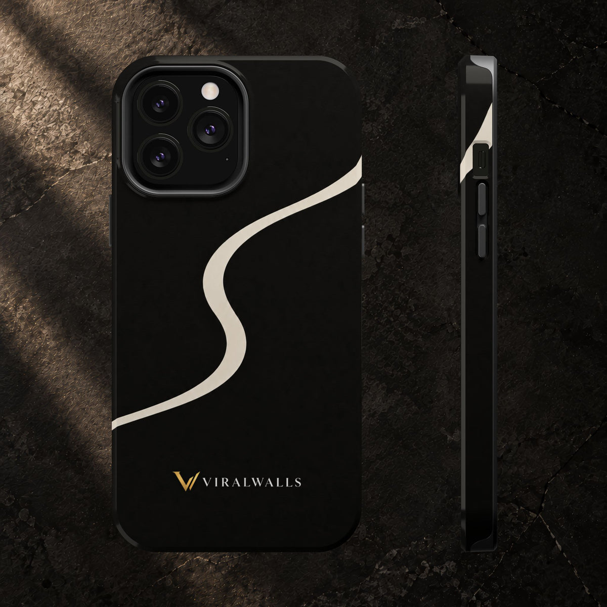 Charcoal Ivory - iPhone / Samsung Phone Case